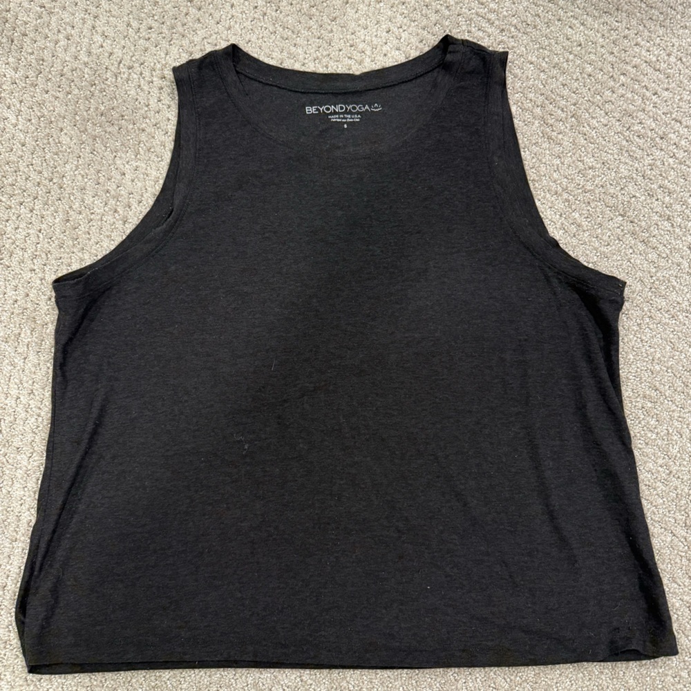 Beyond Yoga Charcoal Black-Gray Top